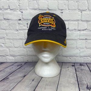 Super Bowl XXXVIII 38 Hat 2004 Houston Baseball Cap Embroidered Reebok